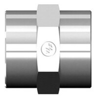 1/2&#39;&#39; STEEL COUPLER WITH HEX