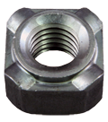 1/2-13 SQUARE WELD NUT LONG PILOT LOW CARBON STEEL PLAIN