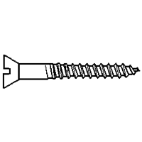 8-15 X 1-1/4&quot; FLAT HEAD PHIL WOOD SCREW ZINC (BULK QTY: 4000PCS PKG QTY: 100PCS )