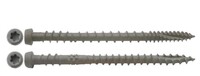 10 X 2-1/2&quot; PHILLIPS SQUARE DRIVE COMPOSITE DECK SCREW GRAY (25#)