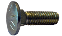 5/8-11 X 1-3/4 CARRIAGE BOLT ROUND HEAD/SQUARE NECK FULLY THREADED GRADE 8 ZINC YELLOW