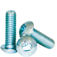M8-1.25X50 MM,(FT) 10.9 BUTTON SOCKET CAPS COARSE ISO 7380 ZINC-BAKE