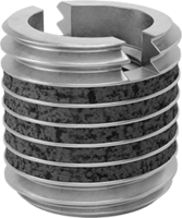 3/8-24 X 1/4&quot;-28 THREAD SIZE EASY-TO-INSTALL THREAD-LOCKING INSERT 18-8 STAINLESS STEEL THIN WALL
