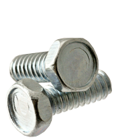 #10-32X3/4&quot;,(FT) MACHINE SCREW INDENTED HEX HEAD UNSLOTTED FINE ZINC