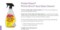 32OZ AUTO GLASS CLEANER 2117PS DROP PURPLE POWER PRIME-SHINE