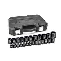 GEARWRENCH 25 PC. 1/2&quot; DRIVE 6 PT. IMPACT METRIC SOCKET SET, STANDARD - 84933N