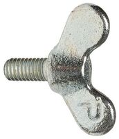 3/8-16&quot; X 1&quot; THUMB (WING) SCREW 7/8IN HEAD HEIGHT, STYLE 607, ZINC PLATED IRON